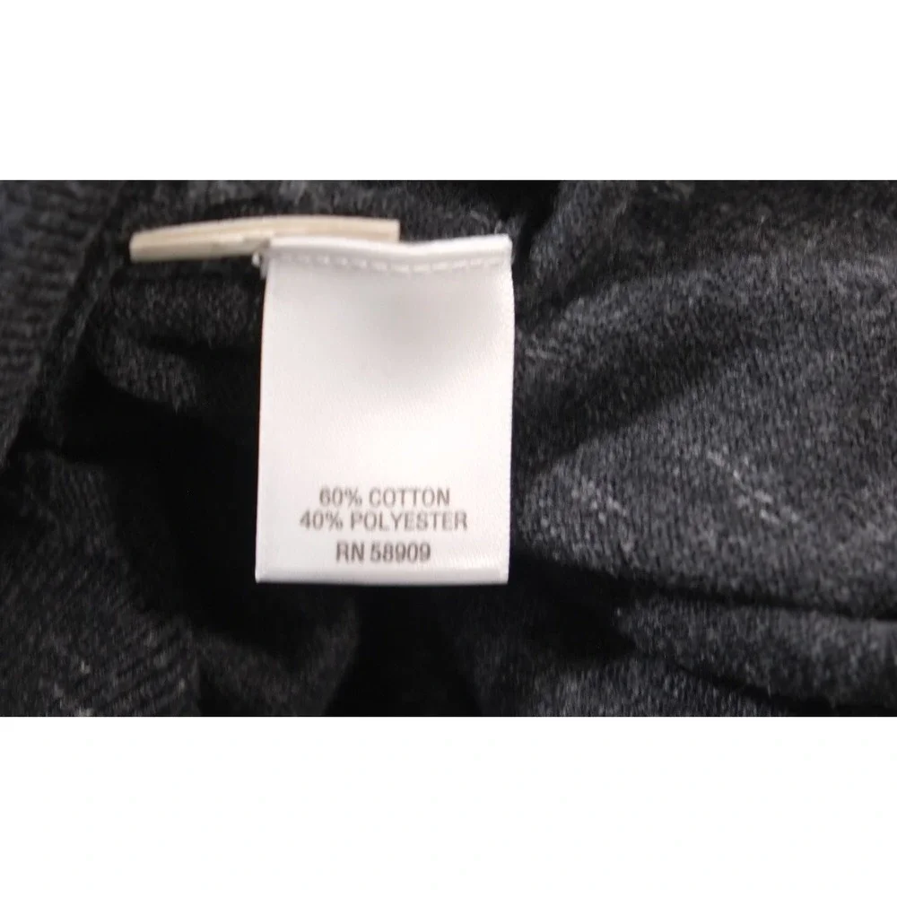 ROWM Sweater Mens Medium Gray Pullover Crew Neck Marled Knit Long Sleeve Cotton